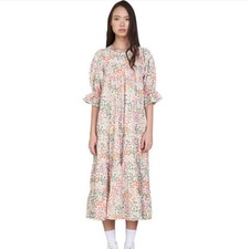 NWT Anthropologie dRA Los Angeles Victoria Modest Ruffled Neck Dress 