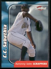 C.C. Sabathia 1999 Team Best Player of the Year #44 Mahoning Valley Scrappers