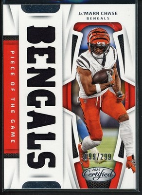 2025 Panini Certified Ja"Marr Chase Pieces of the Game /299