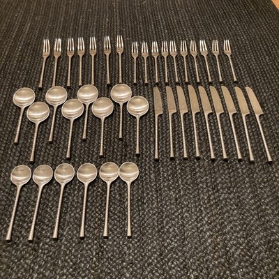 Vintage Large 40 Pieces Dansk Jette Flatware Set MCM IHQ Finland 