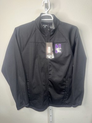 Antigua Northwestern Wildcats Full Zip Jacket Men's Size Large Black  New W/T