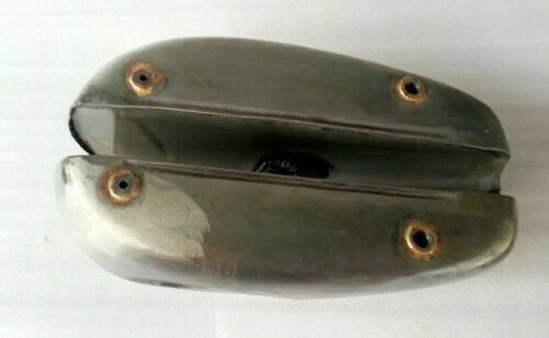 FOR BSA A65 STAR TWIN 650CC 1962-72 RAW STEEL FUEL GAS PETROL TANK With CAP view 2