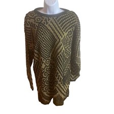 Parkway Knit gold and black sweater dress size 20W