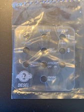 ATLAS O W/ TMCC DIESEL ENGINE CAB-1 KEYPAD OVERLAY! O SCALE TRAIN PART CAB 1