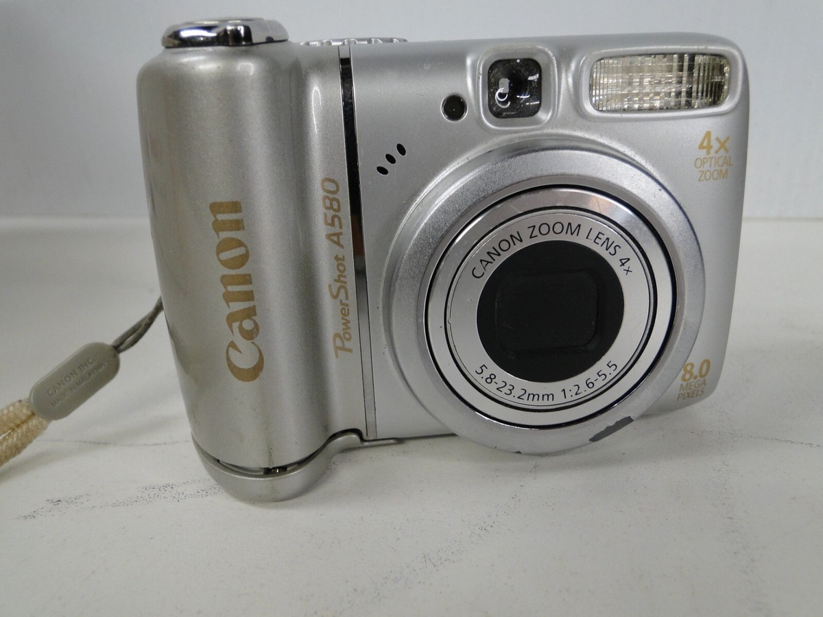 【美品】動作確認済　Canon PowerShot A580 デジタルカメラ Canon PowerShot A580 8.0MP Digital Camera -Tested w Accessories