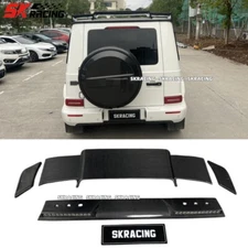 Dry Carbon Front Light Rear Roof Spoiler Wing For 2019-24 Benz G Class G63 G550