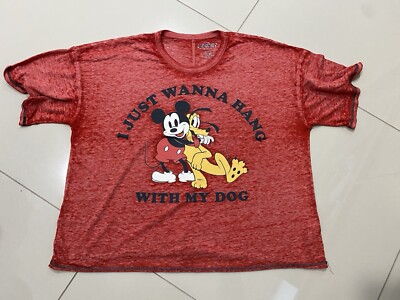 Mickey Mouse And Friends Disney Women's XL (16/18) sheer lightweight tshirt