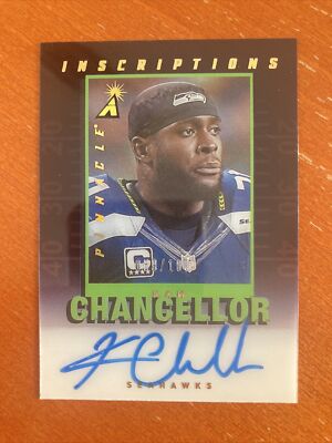 Kam Chancellor /100 Auto on Card Pinnacle Inscriptions 2021 Panini SEAHAWKS NFL