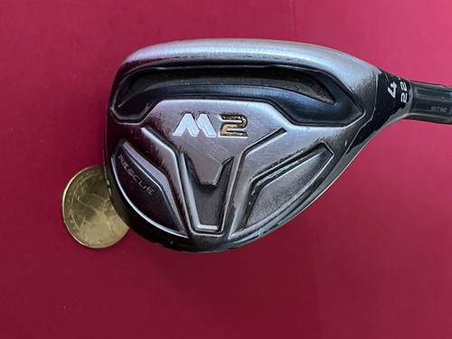 TaylorMade M2 Hybrid Rescue Wood 4, 22 Degree REAX 65 R-Flex w/Winn Dri-Tac Grip