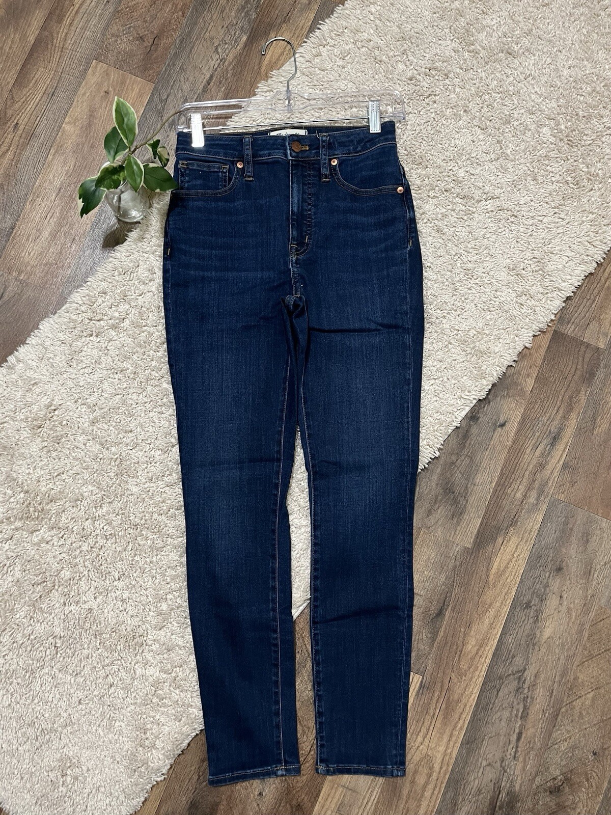 Madewell Curvy High Rise Skinny Jeans Dark Wash Size 24-image