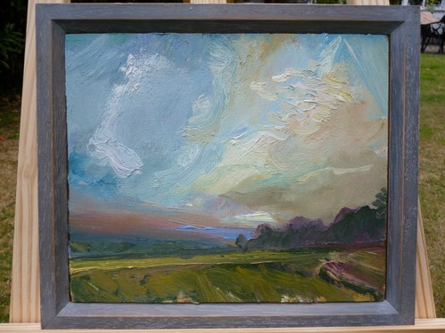 marthas hill oil painting by famous artist david atkins