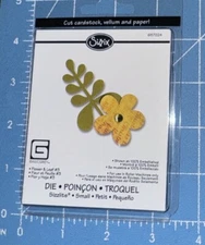 Sizzix Basic Grey Die Flower & Leaf #657224