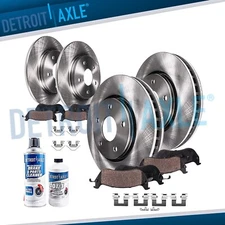 Front and Rear Brake Rotors + Brake Pads for Honda Oddessey Brakes Pad Ceramic