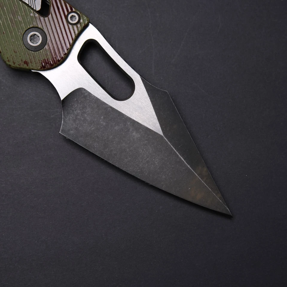 Micro-tech Stitch Manual Outbreak - Fluted Aluminum Scales / M390MK - Image 4 of 4