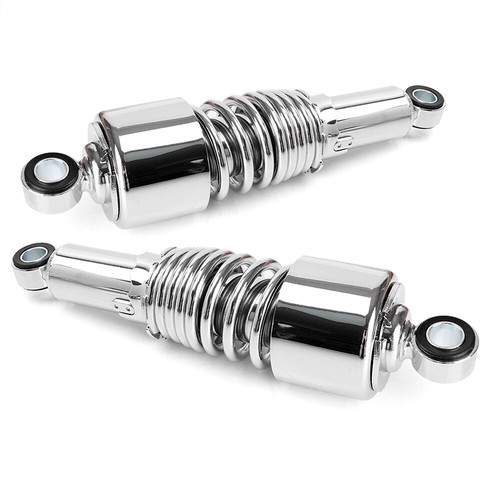 Chrome 10.5" Slammer Shock Absorber for 1991-2017 Harley Sportster 883 1200 Dyna - Picture 10 of 12
