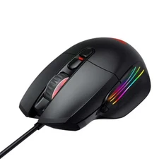 New OnTarget Wired Gaming Mouse , Braided Cable, 8 Buttons RGB LEDs 10000DPI