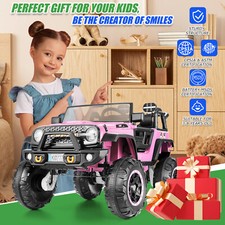 24V 2 Seater Kids Electric Ride on Car w/Remote LED Light 4WD/2WD Switchable-  