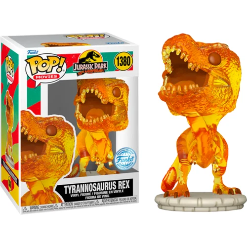 TYRANNOSAURUS REX AMBER EXC 30TH ANNIVER FUNKO POP JURASSIC PARK #1380 PRE ORDER