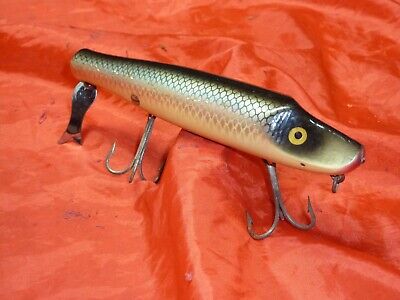 Vintage Heddon Flap Tail Wooden Musky Lure Clean 7 Vintage Heddon Flap Tail Wooden Musky Lure Clean 7