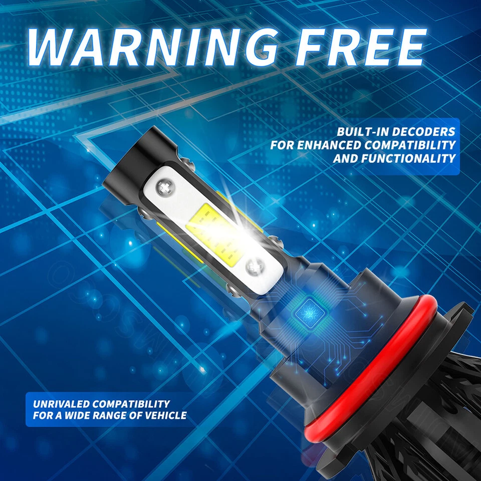 Para Ford Focus 2005-2007 - Combo 4X 6000K Faro LED + Kit Faros Antiniebla Foto 3 de 4