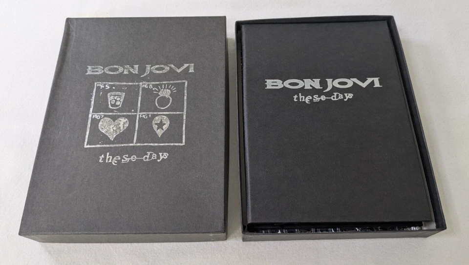 Bon Jovi These Days Album Promotional Box Set (CD) Postcards / Note Book Foto 4 de 4