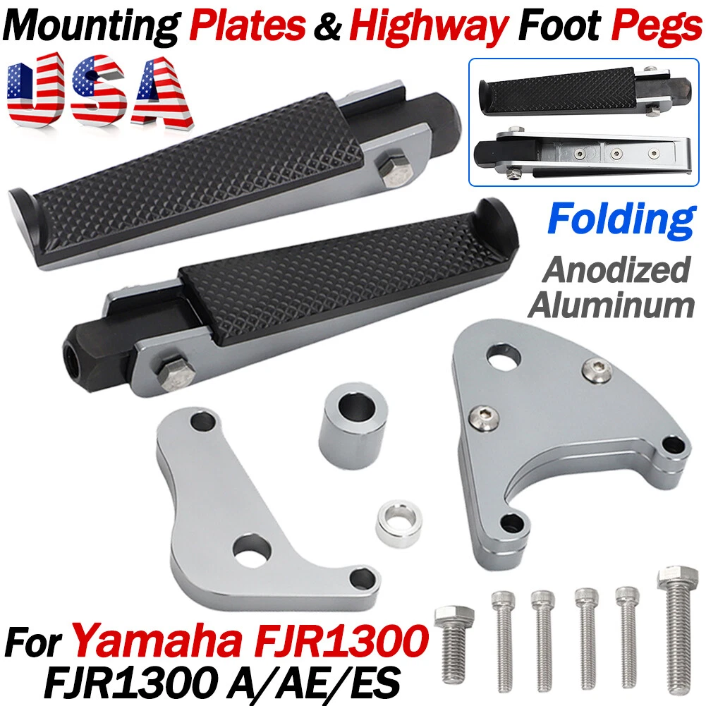 Pedane Moto Anteriori In Alluminio – Compatibili Con Yamaha FJR 1300, FZ1, TDM 900, XJR E Modelli Simili