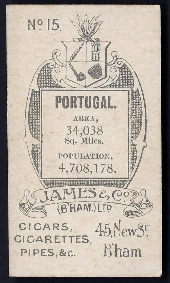 JAMES - ARMS OF COUNTRIES - #15 PORTUGAL - Image 2 of 2