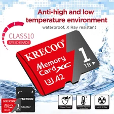 128GB 256GB 1TB Micro SD Class10 U3 A2 SDXC SDHC Memory Card TF Card 180MB/S LOT