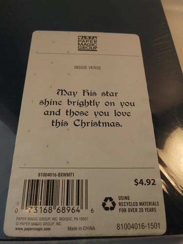 Unopened 18 Pack  Vintage Christmas Cards~Passage Luke 1:14~Nativity~Holy Night - Picture 4 of 4