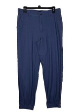 Gap Womens Pants M Jogger Elastic Waist Gray Utility Cotton Blend