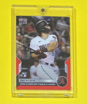 2022 Topps Now Jake McCarthy Rookie RED PARALLEL /10 SSP Diamondbacks #811 RC  