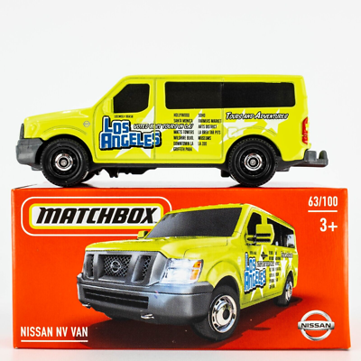 2024 Matchbox Power Grabs #63 Nissan NV Van SAFETY YELLOW | L. A.
