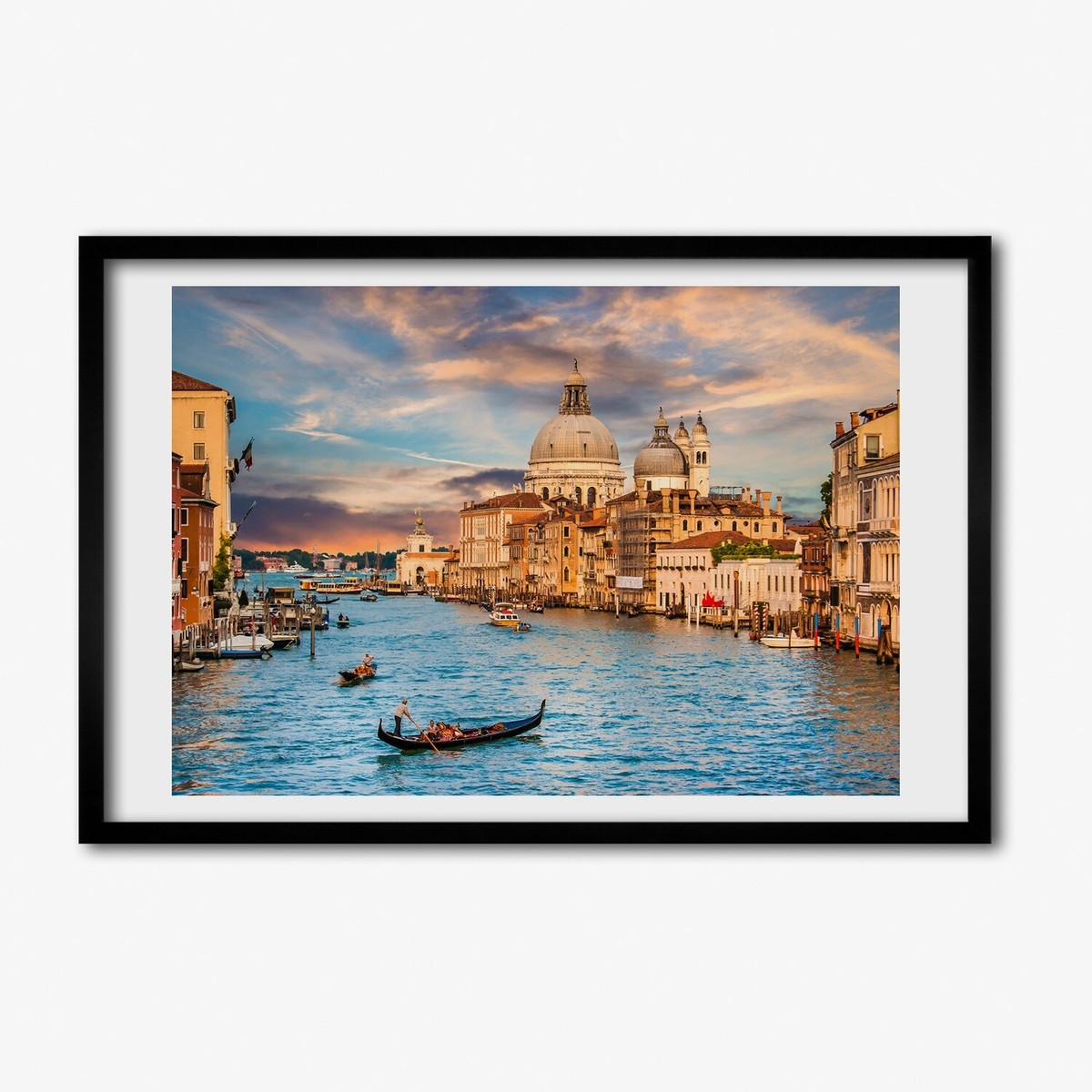 Cadre Photo Déco Tulup 30x20cm MDF Venise Italie - Style Moderne Beige - Neuf
