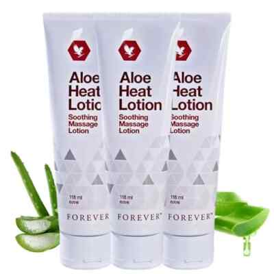 Forever Living Aloe Heat Lotion for Soothing Massage & Pain Relief (118ml x  3) | eBay