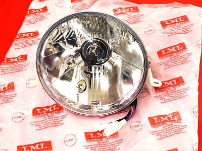 LML STAR 125 4T AUTOMATIC F.I.E.M FRONT HEAD LIGHT WITH BULBS AND BULB HOLDER