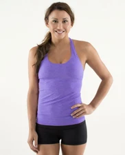 Lululemon Ebb & Flow Racerback Tank Power Purple Size 6 NWT 