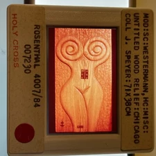 H. C. Westermann “Untitled Wood Relief" Sculpture 35mm Art Slide