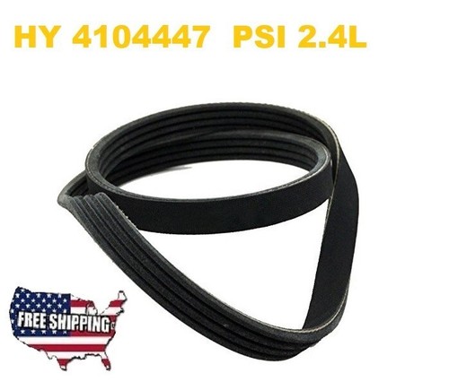 4104447 HYSTER PSI 2.4L ALTERNATOR SERPENTINE BELT YALE 5820407-67 - 4 RIBS 33"- - Picture 1 of 3