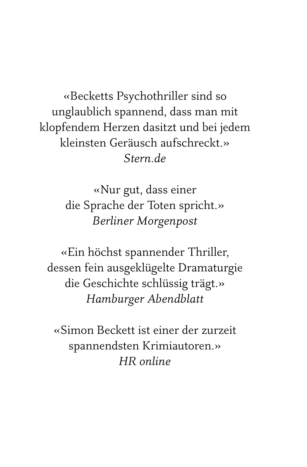 Thumbnail - Die Ewigen Toten, Simon Beckett