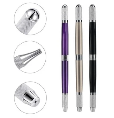 Microblading Pen Holder For Blades Needles Eyebrow Tattoo Manual Tool Double End