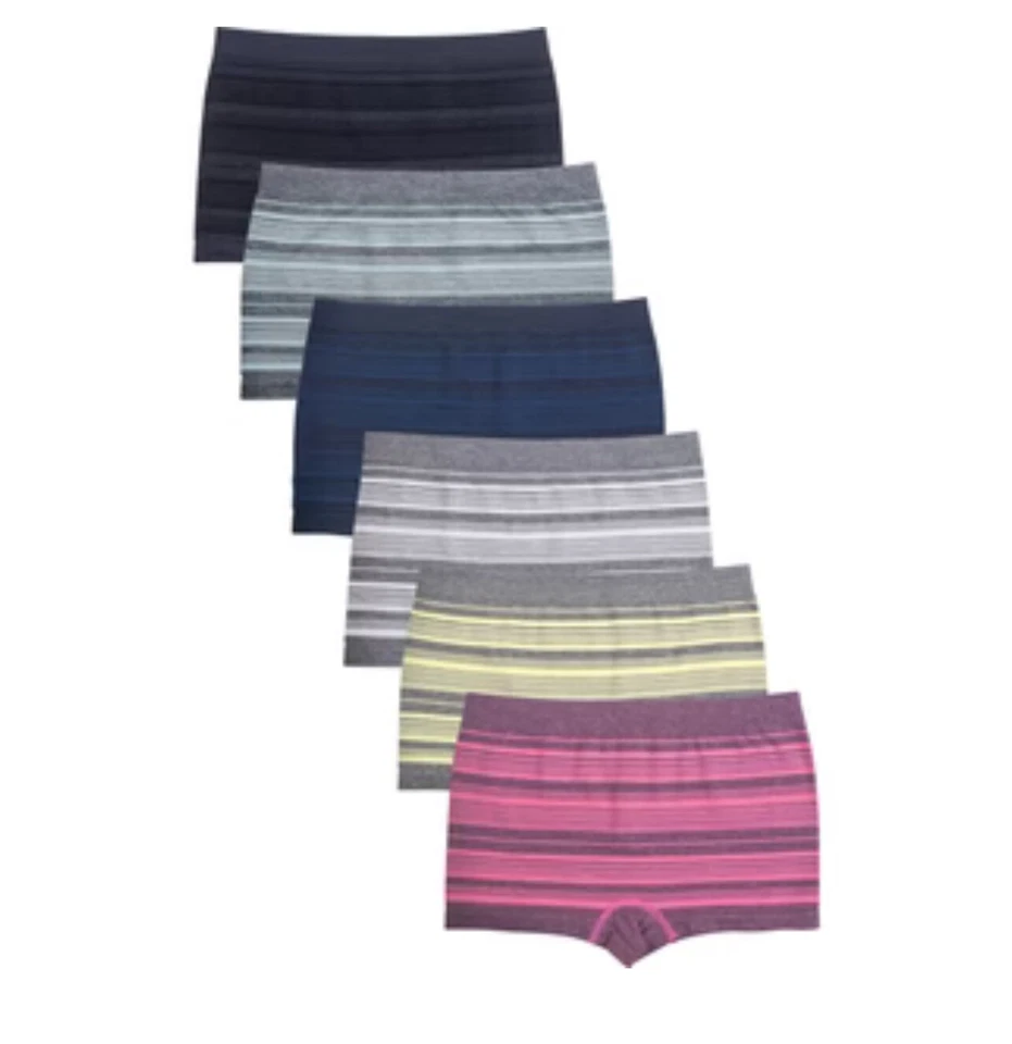 6 MUJERES CALZONCILLOS BOXER MICROFIBRA ROPA INTERIOR SIN COSTURAS BRAGAS BOYSHORTS TALLA GRATIS Foto 2 de 4