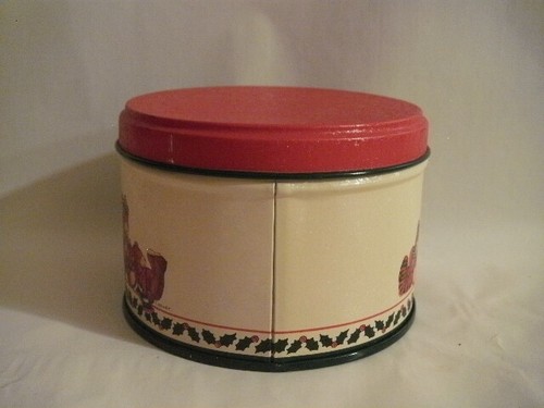 CHRISTMAS POTPOURRI PRESS TIN W 20 REUSABLE COASTERS HONG KONG 1987 TEDDY HOLLY - Picture 7 of 12