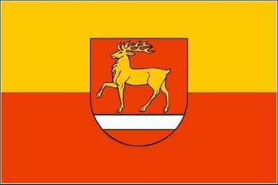 Aufkleber Landkreis Sigmaringen Flagge Fahne 30 x 20 cm Autoaufkleber Sticker