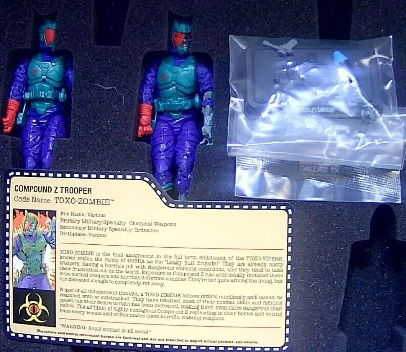 Figuras de acción gi joe 3,75 TOXO-ZOMBIE de la Iniciativa Zombie caja set 2014 Foto 2 de 2