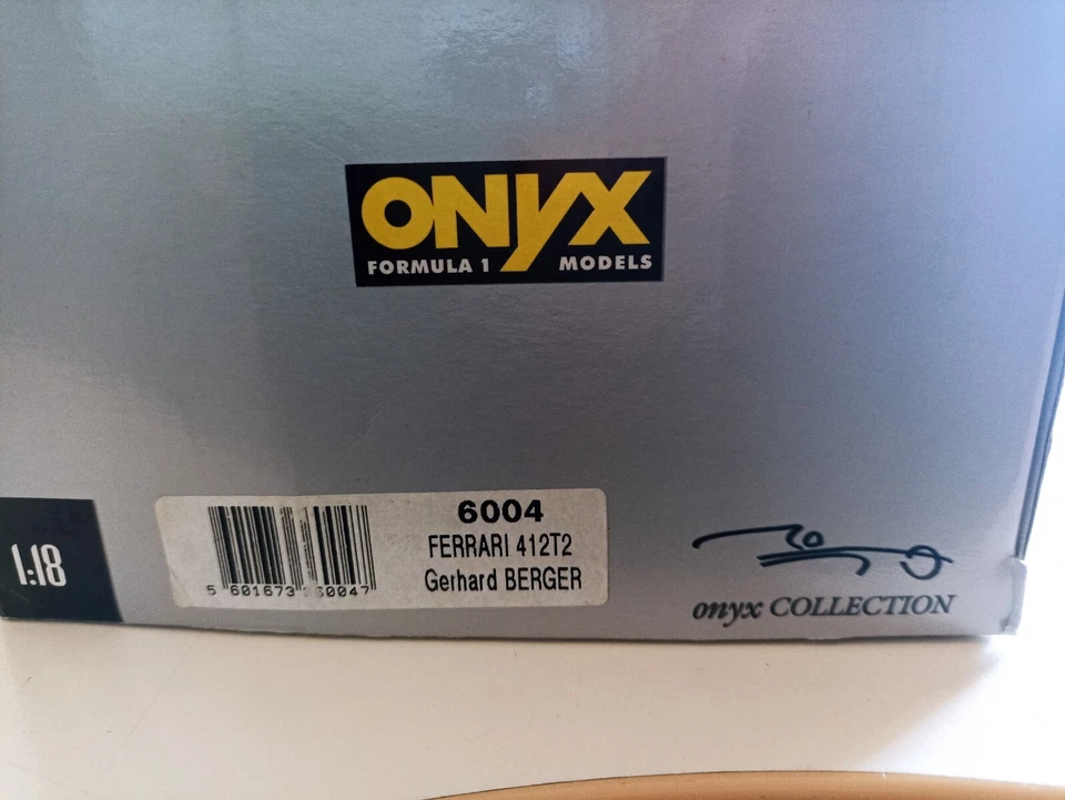 ONYX F1 1/18 FERRARI 412T2 G. BERGER SOLO BOX RARE - Immagine 3 di 4