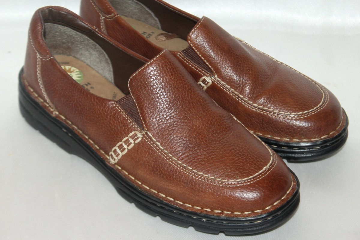 Earth Shoe Men\'s Brown Leather Slip-On Penny Loafers - Classic Comfort atlantis-handmade-shoes-penny-  main image 2