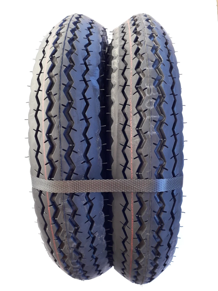 4.80 / 4.00 - 8 2 Reifen DOT25 + Schlauch DDR Anhänger HP 280 300 350 400 Stema - Bild 4 von 4