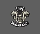 Life Behind Bars Sticker Motorcycle Biker Travel Ride Gift NEW