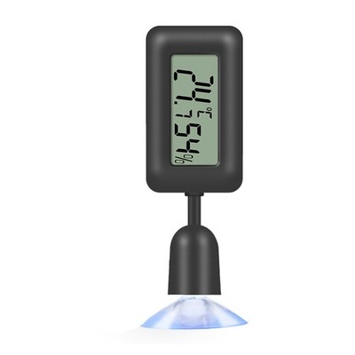 Reptilien Hygrometer mit Saugnapf Digital Temperatur Luftfeuchtigkeit Messgerät für1263