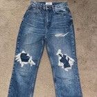 We The Free People Distressed My Own Lane Classic Straight Leg size 28 Light — photo 2